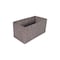 John Louis Home Half Rectangle Fabric Storage Bin, Tweed, Grey, 11 in W BIN-HR-T02 - alternate 1